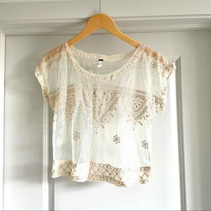 Free People Sheer Mesh Top
